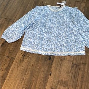 JCrew xxl flutter sleeve shirt. Brand new.